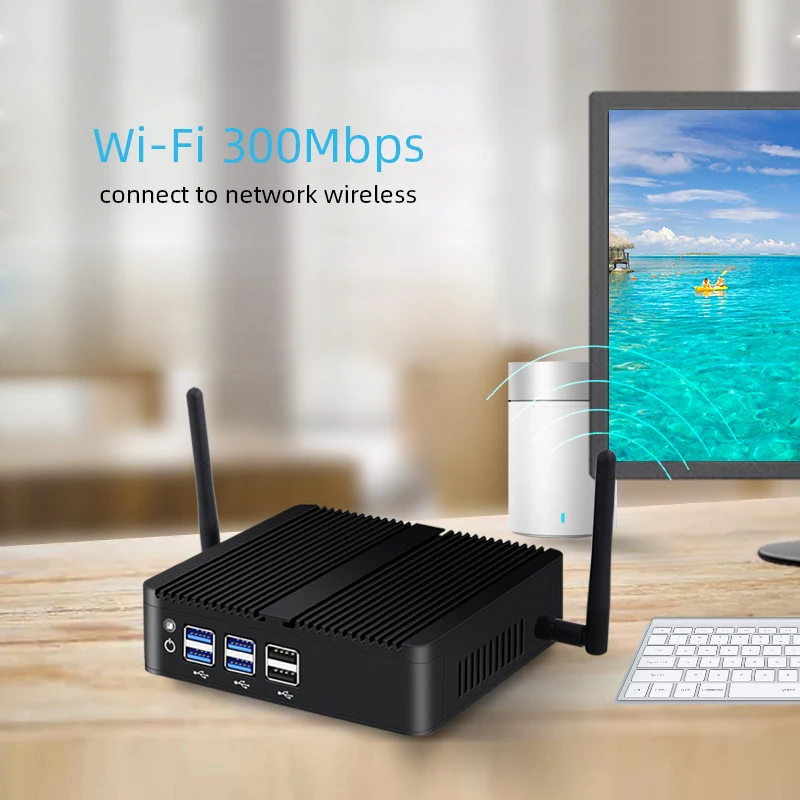 Мини-ПК HTPC Intel Core i7 4500U 8 Гб DDR3L ОЗУ 128 SSD Windows 10 Linux 300M Wi-Fi HDMI VGA Gigabit Ethernet