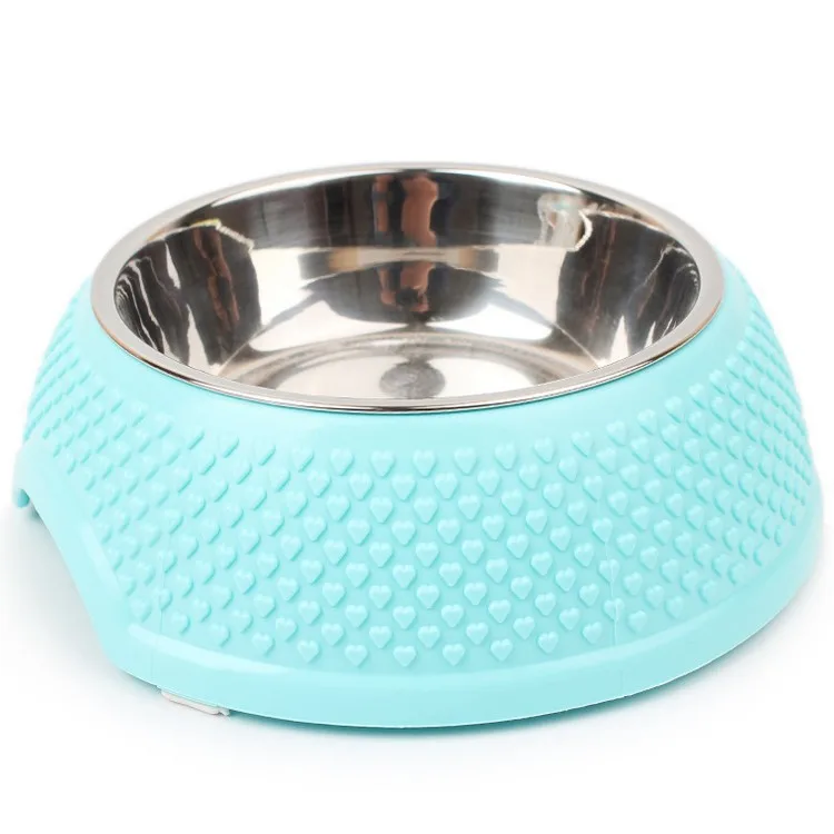 Pet Dog Cat Products Environmental ABS Stainless Steel Tough Water Food Feeder Bowl | Дом и сад