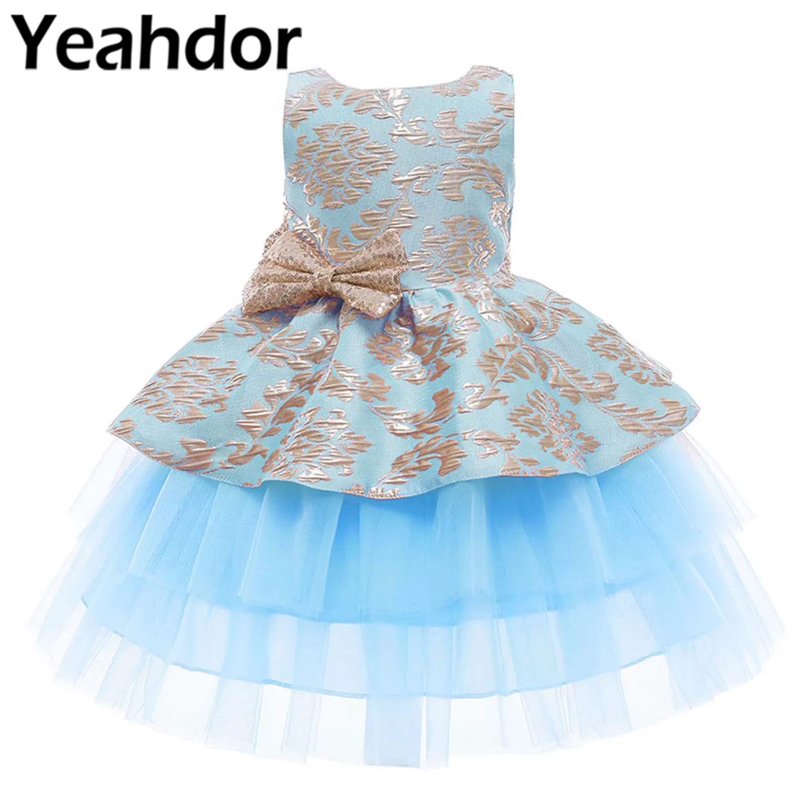 

Flower Girl Dresses Vintage Embroidery Baby Girls Dress Tutu Party Elegant Wear Wedding Girls Princess Dress Kids Vestidos