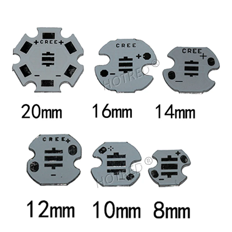 Бесплатная доставка! 16 мм CREE XPE/XPG/XTE LED PCB/алюминиевая Базовая пластина/печатная