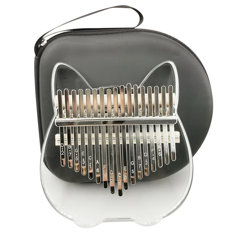 

Kalimba Thumb Piano 17 Keys, Portable Transparent Acrylic Finger Piano,for Kids Adult Beginners Professional
