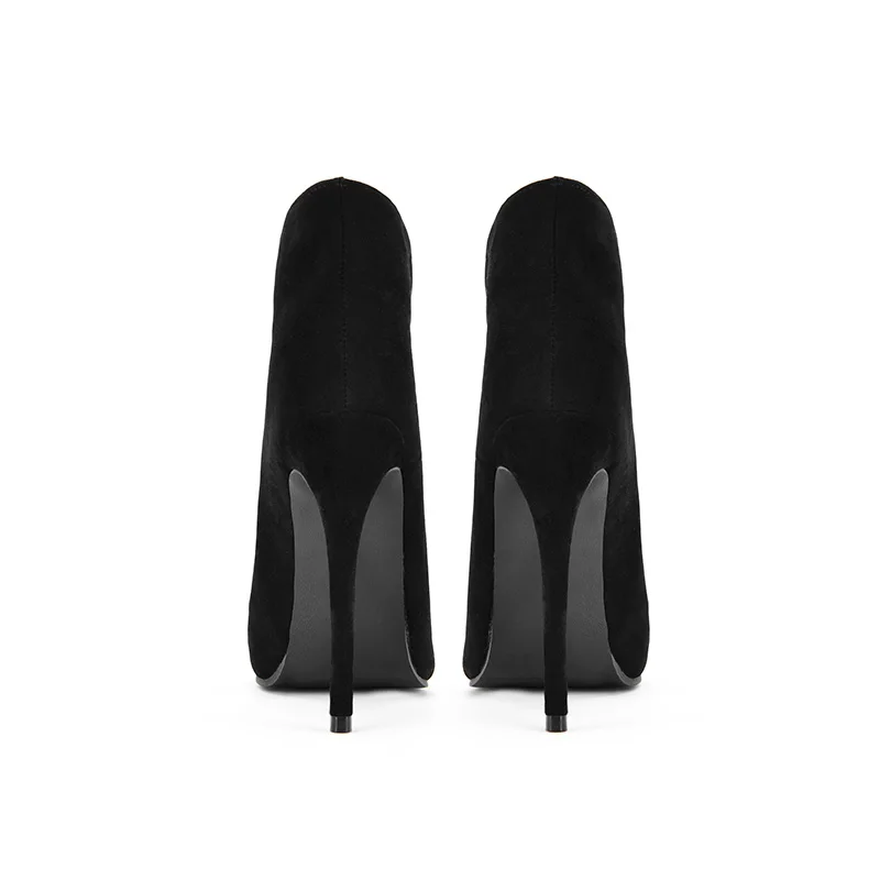 Оригинальное предложение Новые Элегантные Зимние ботильоны Женские черные