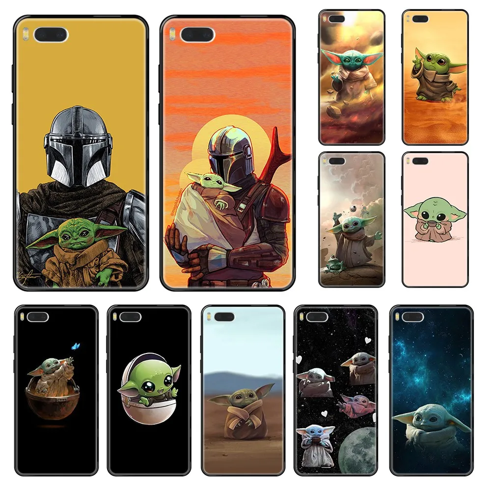 Милый детский тренд yoda 3D чехол для мобильного телефона черный Xiaomi Redmi Mi 3 5 6 8 9 A1 2 Max3