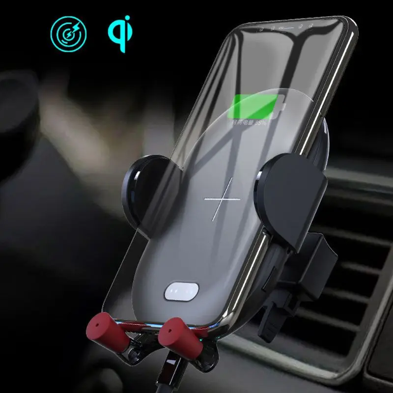 

10W Car IR Sensor Fast Qi Wireless Charger Mount Holder for 4.5-6.5 Mobile Phone