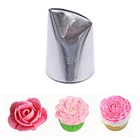 874 большой цветок лепесток Обледенение трубопровод сопло Роза лепесток металлические насадки для сливок торт крем украшения кекс Инструменты для выпечки