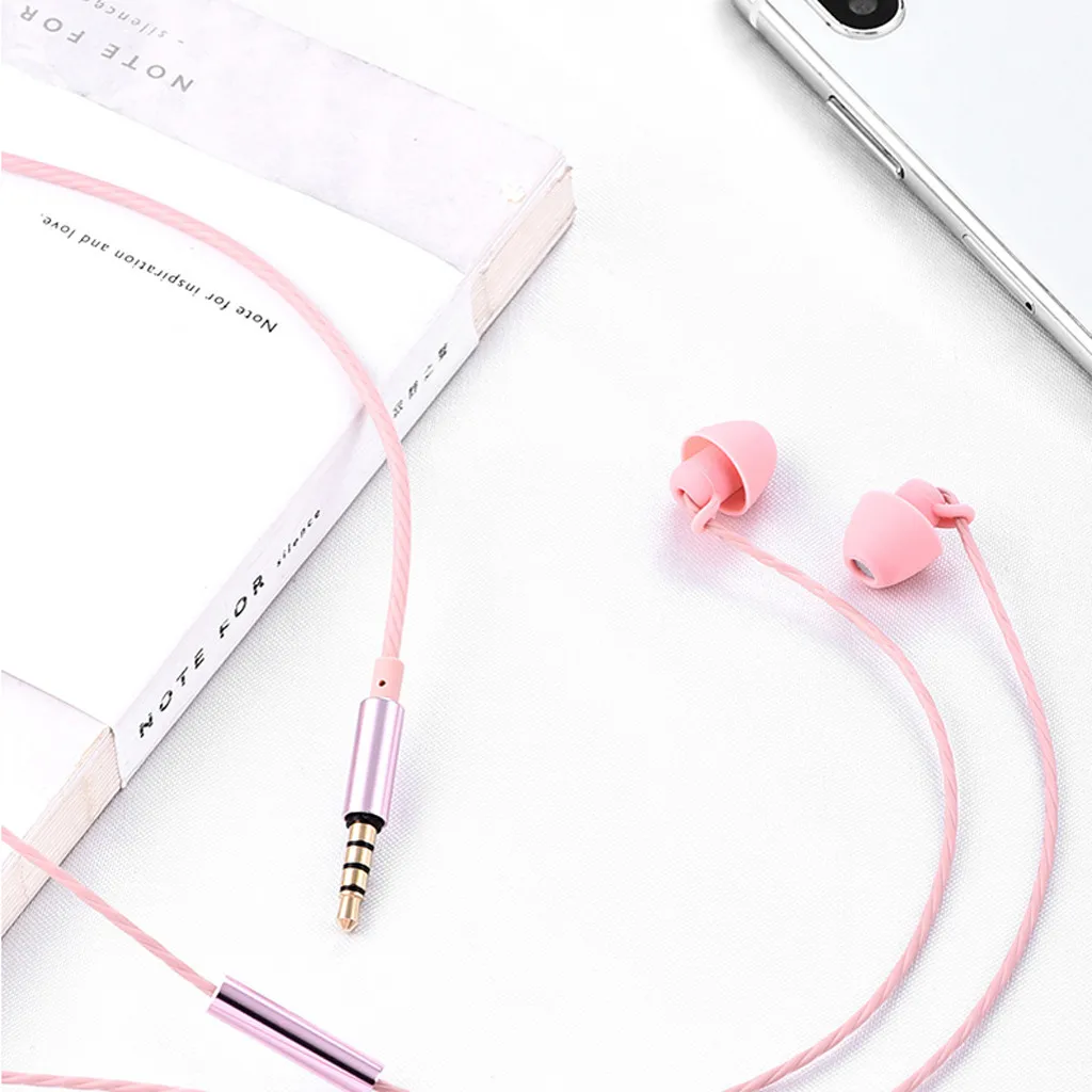 Наушники стерео наушники вкладыши бас сон комфорт с регулятором громкости 3 5 мм