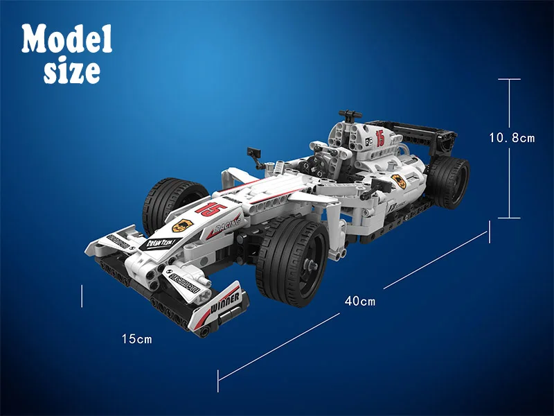 

RC Building Blocks Racing Car 729 PCS F1 Formula Cars Remote Control 2.4GHz Technology Children Build Block Brick toys
