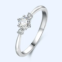 elegant women ring 925 silver jewelry accessories with zircon gemstone finger rings for wedding party gift ornaments wholesale