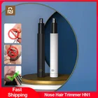 Оригинальный электрический триммер Youpin для волос в носу HN1 HN3, портативная Бритва для носа, моющаяся, мини, умный, безопасный, личный инструмент для очистки