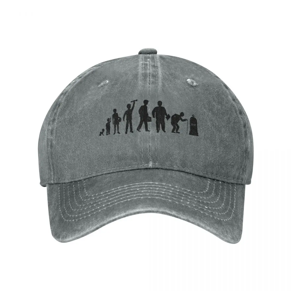 

Vintage Unisex Adjustable Trucker Cap for Adult Adult Age Baby Child Death Human Life Man Old