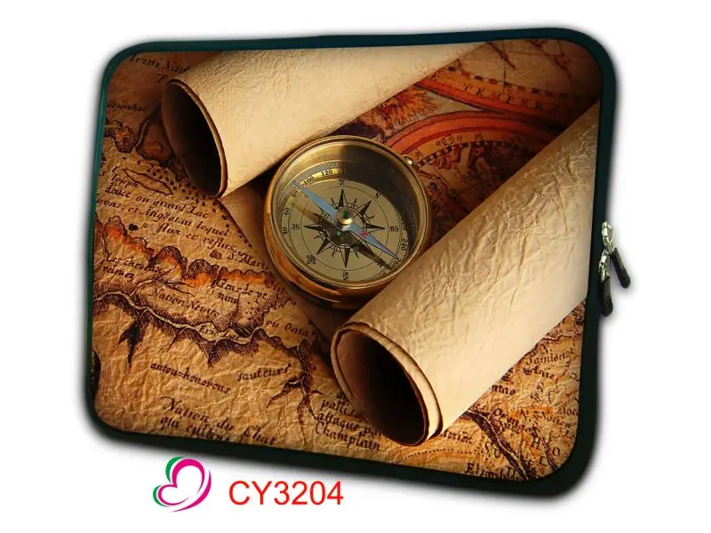 

Compass & Map Laptop Sleeve Bag Notebook Case 13.3 14.1 15.6 Inch for Macbook Pro 13 Bag Laptop For hp ASUS Acer Xiaomi Lenovo