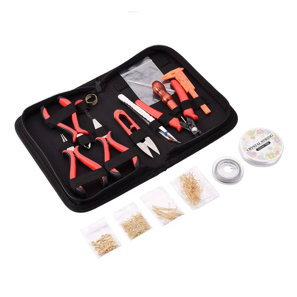 

Jewelry Accessories Combination Set Wires Open Ring Close Ring Lobster Clasp Ring Earring Nacklace Hand Tool Pliers Set