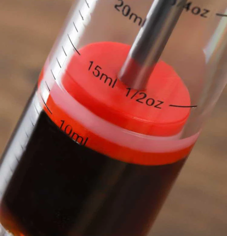 Шприц для мяса барбекю инжектор маринада с 3 иглами из нержавеющей стали шприц