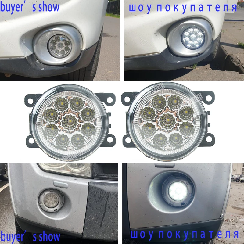 Противотуманные фары для Mitsubishi grandis DRL светодиодный Противотуманные фары для Mitsubishi TRITON L200 OUTLANDER 2 PAJERO 4 GALANT Grandis