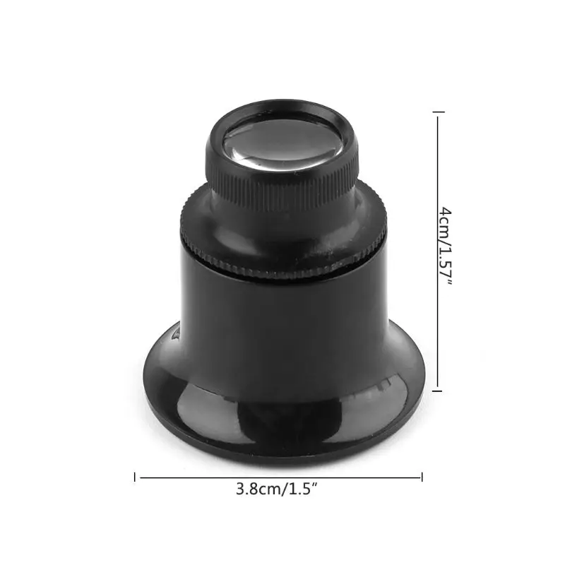 

20X Jeweler Watch Magnifier Tool Monocular Magnifying Glass Loupe Lens Black