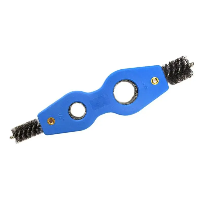 

Blue Wire Brush Deburr Aluminium Pipe Cleaning Plumbing Copper Pipe Clean Tools Pipe Brush Can Clean Pipes and Tubing Ranging