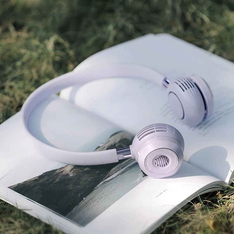 

Mini Portable Lazy Sports Fan Hanging Neck Fan USB Rechargeable Halter Sports Fan Air Cooler Outdoor