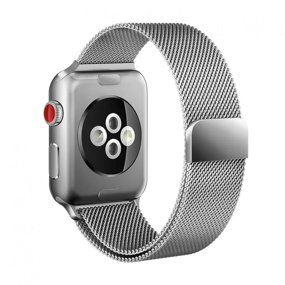 Ремешок Devia Elegant Series Milanese Loop для Apple Watch 4 44mm Silver|Ремешки часов| |
