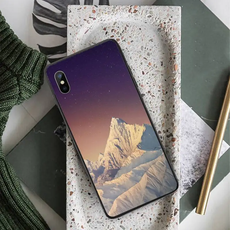 

Colorful beautiful snow mountain Phone Case for iPhone 11 12 pro XS MAX 8 7 6 6S Plus X 5S SE 2020 XR