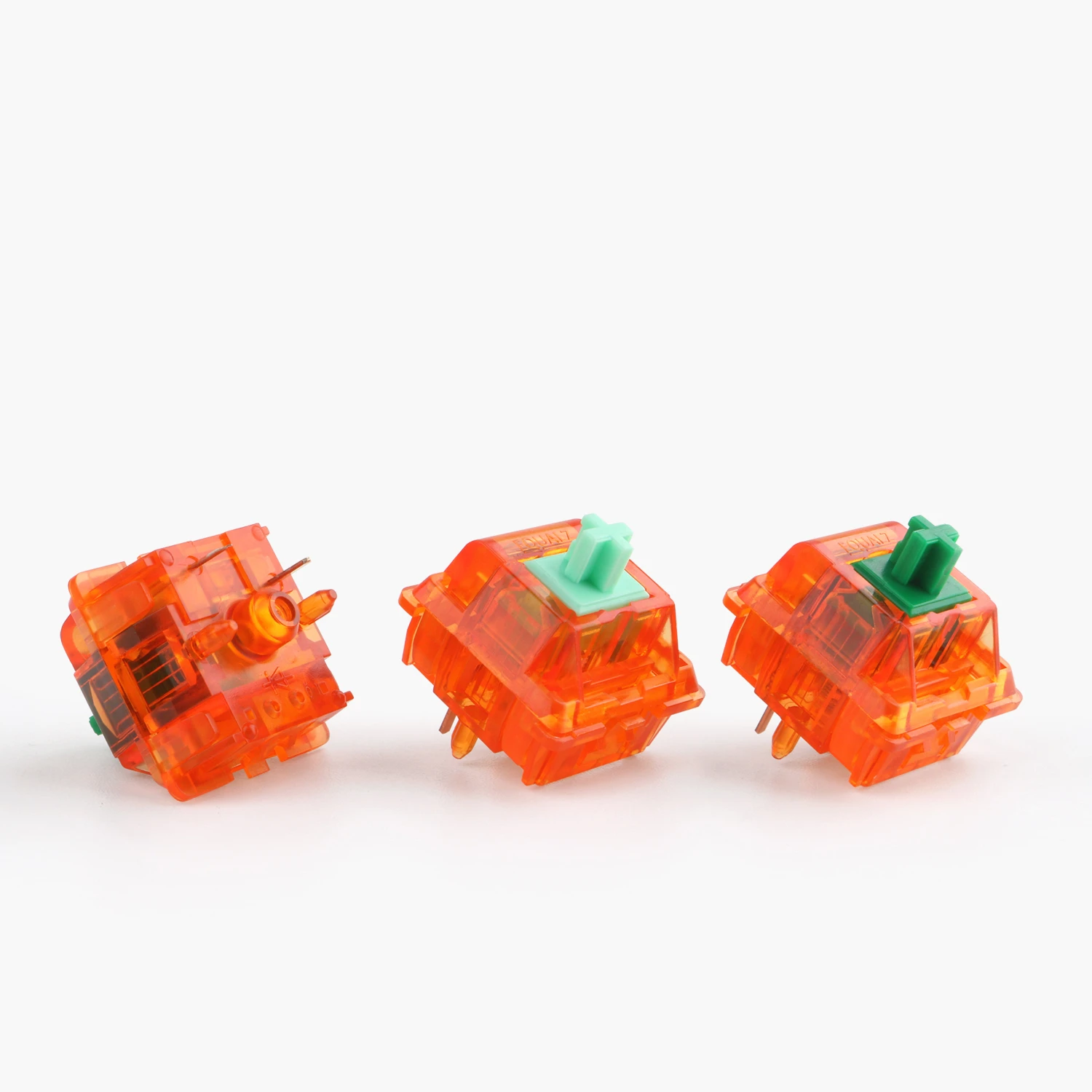 

EQUALZ Tangerine V2 5 Pin Switches for Mechanical Keyboard 62g 67g Translucent Linear Axis Customize DIY Mechanical Keyboard