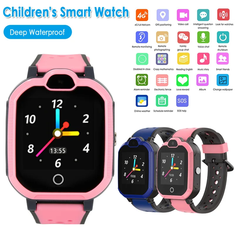 Детские Смарт часы 4G Wifi GPS трекер Smartwatch дети 4g телефон видео звонок