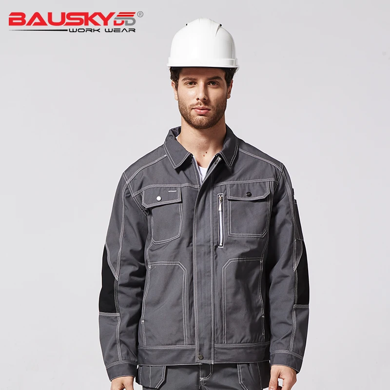 Bauskydd B212 мужские Спецодежды Куртка Мульти Карманы с длинными рукавами Рабочая