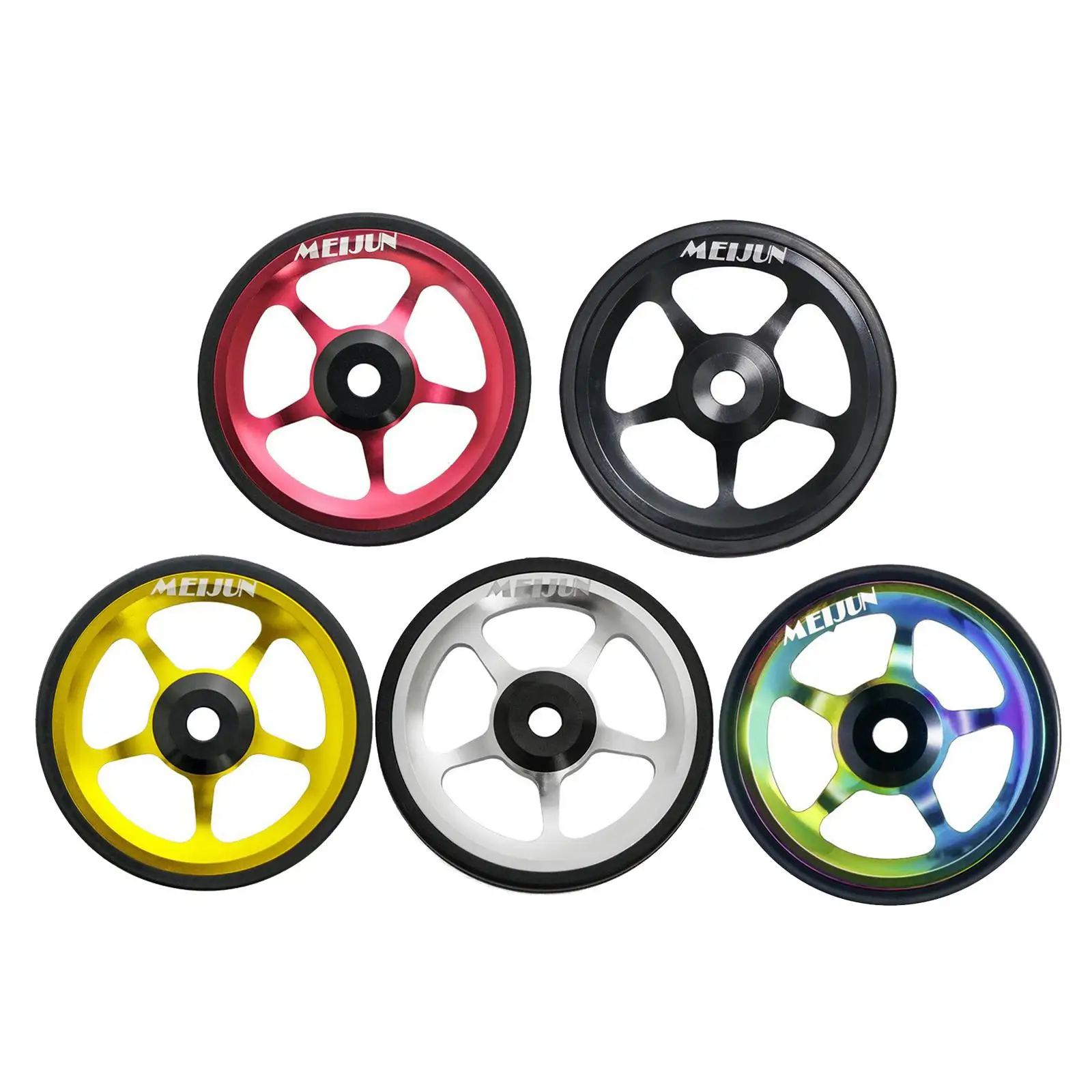 

Alloy Folding Bike Easy Wheel 6cm Foldable EZ Wheels for Transporting