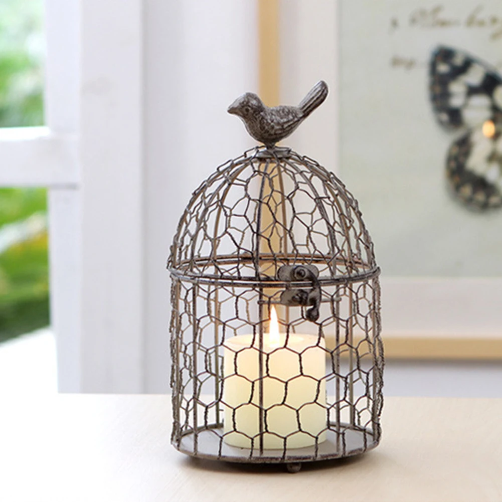 DIY Украшение для стола из кованого железа выдолбленный подсвечник Ремесло