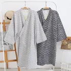 Пижама-кимоно Мужская, из 100% хлопка, тонкая, с узором