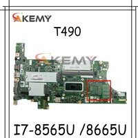 nm b901 for lenovo thinkpad t490 laptop motherboard with cpu i7 8565u 8665u 16gb ram fur 02hk945 02hk924 100 test work