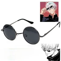 gojo satoru cosplay glasses eyewear jujutsu kaisen black glasses costume accessories anime props black sunglasses cosplay