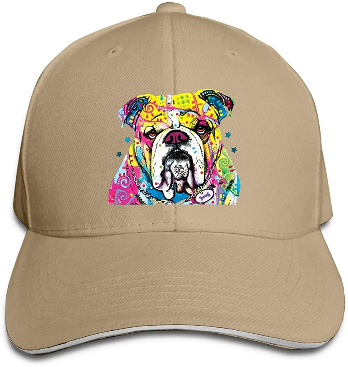 

Bulldog Neon Unisex Hats Trucker Hats Dad Baseball Hats Driver Cap
