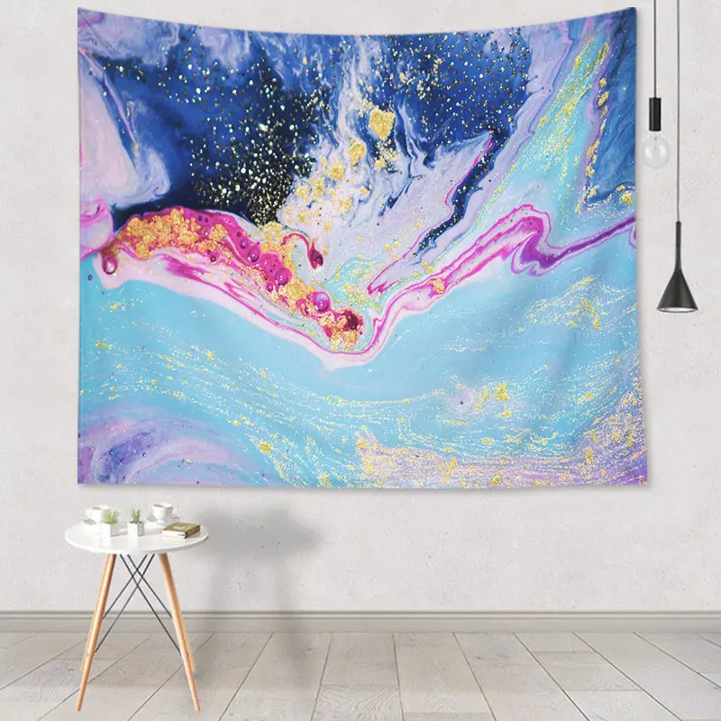 Psychedelic Geometric Tapestry Wall Hanging Decor Living Room Dorm Background Wall Hippie Tapestry Tapiz 73*95cm psychedelic brick dorm decor wall hanging tapestry