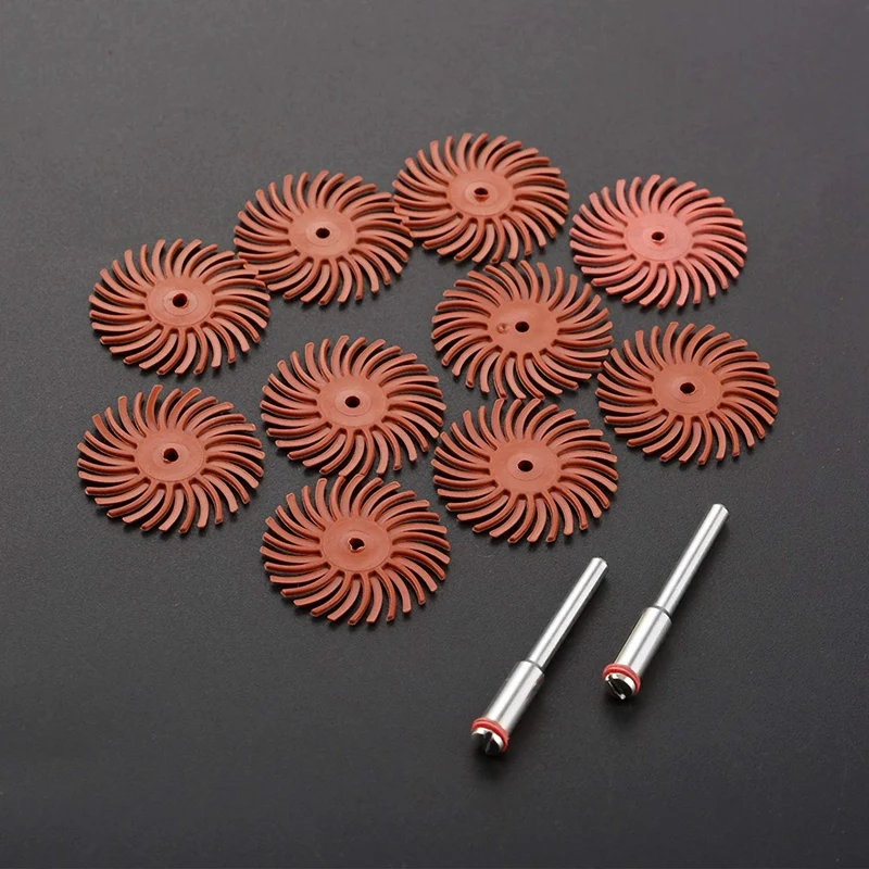 10 шт. 320 зернистая радиальная щетиная дисковая щетка ассортимент полировщик