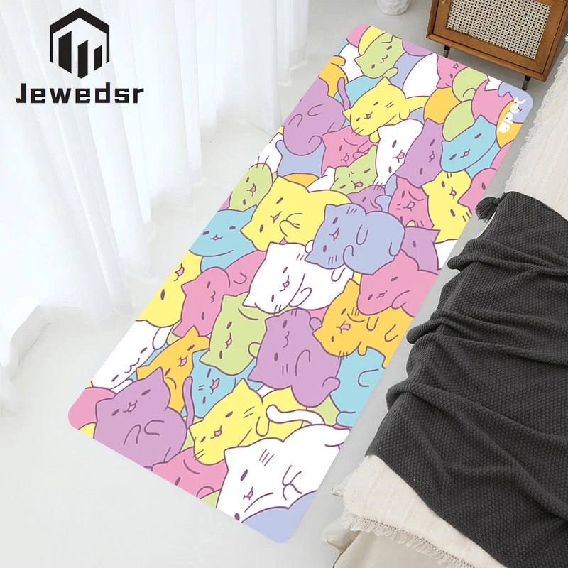 

Bedroom Carpets for the Room Carpet Cute Home Decor Animal Entrance Door Mats Kawaii Washable Non-slip Kitchen Rug Furry Mat
