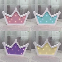 crown sign night light led crown wall decor table lamp battery powered neon light sign for home wedding bedroom bar birthday p