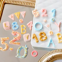 new style silicone letter number shape fondant cake mold bakery mould for the kitchen baking sugarcraft decoration tools
