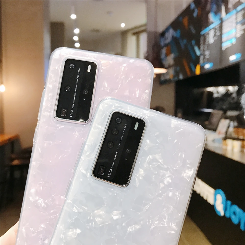 

New Trend Shell Pattern Case for Vivo X50 V17 Y15 S1 30 Pro IQOONOE U10 Y15 Y12 Y97 Slim Fit Back Cover Dream Marble Phone Coque