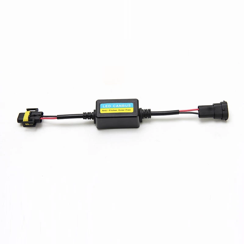 

2Pcs H8 H9 H11 LED Conversion Kit Headlight Canbus Error Free Anti Flicker Capacitors Resistor Wiring Harness Decoder