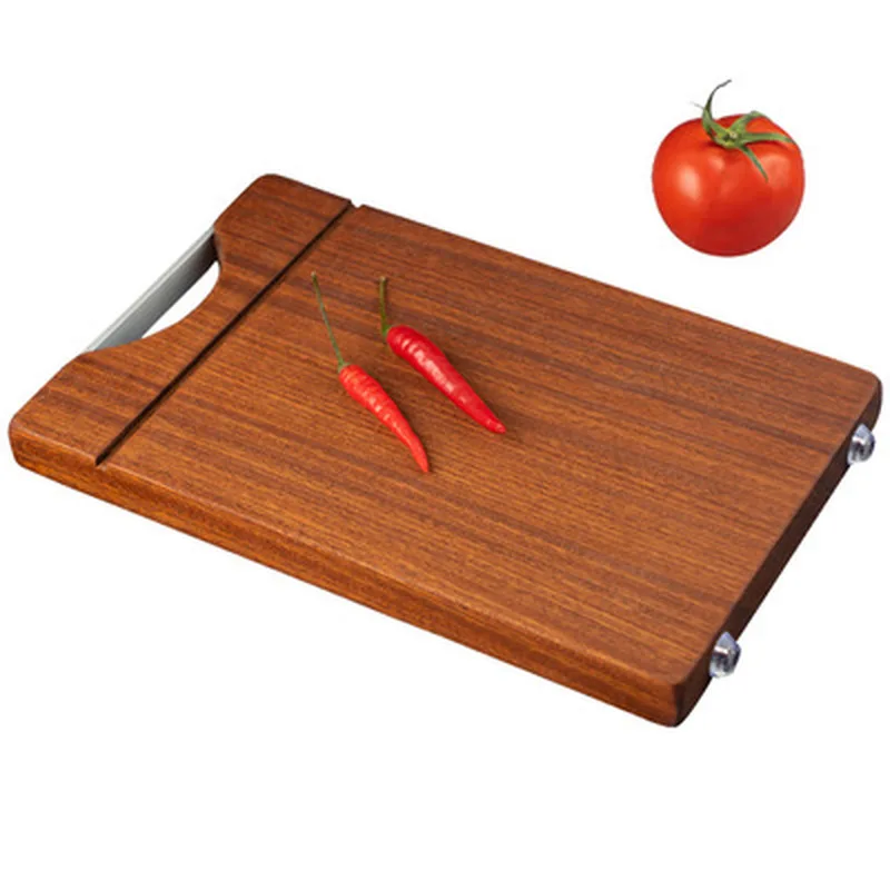 Деревянная разделочная доска Высококачественная кухонная из черного дерева для