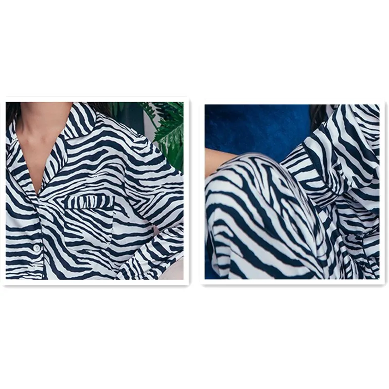 Женская пижама из натурального шелка Smmoloa с длинными рукавами на осень и зиму |