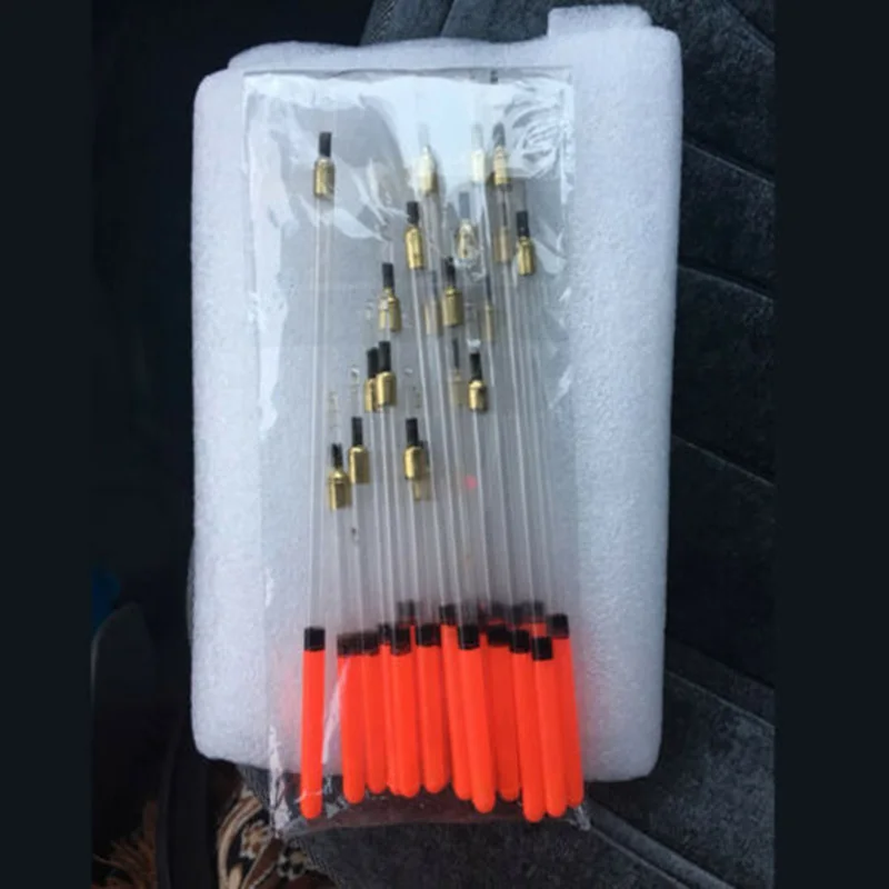 Новый 20 шт прозрачный пластиковый поплавок для рыбалки с плавающей трубкой