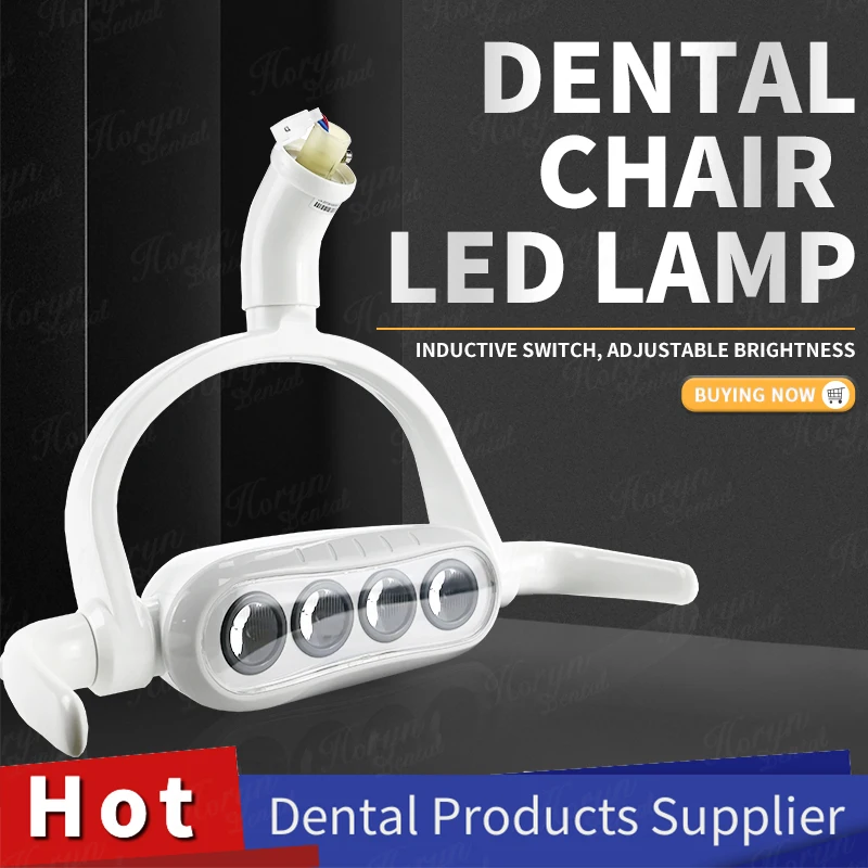 6000K 22/26mm AC12V Pro 4 LED Dental Light High Brightness LED Cold Light Examination Oral Lamp For Dental Unit Chair
