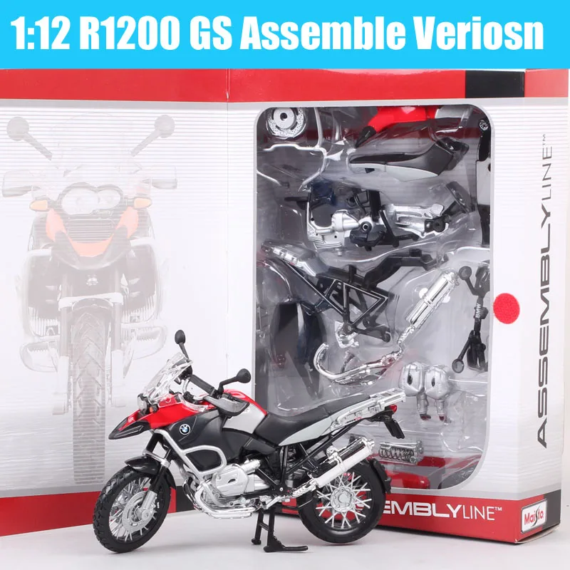 1:12 Масштаб R1200GS моторад металлические спортивные Литые и игрушечные автомобили R