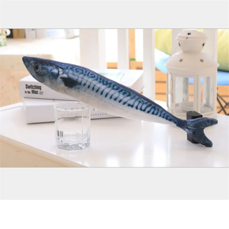 Высококачественная плюшевая имитация карпа в форме рыбы игрушка для кошки