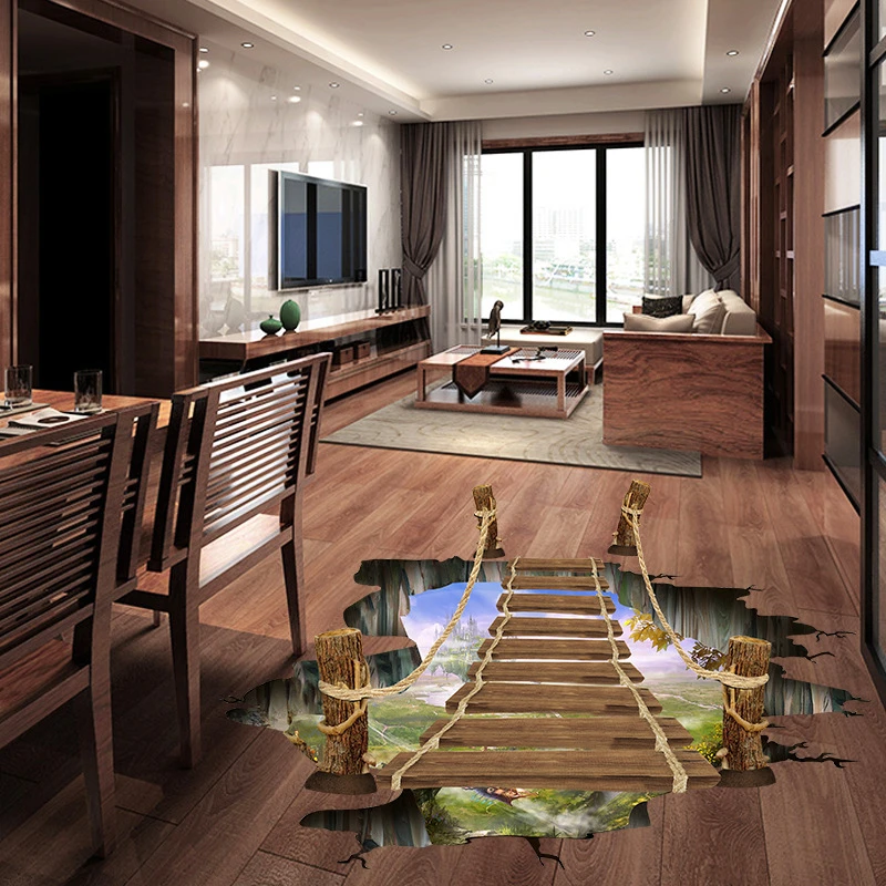 3D сломанная стена космическое пространство настенный стикер домашний декор