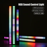2021 new car sound control light rgb voice activated party decoration led lamp music rhythm ambient light with car home