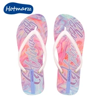 hotmarzz women slipper gradient scenery 3d pattern non slip flip flops