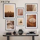 Картина из тропических пальмовых листьев диких животных, холст, постер, скандинавский осенний пейзаж, настенная Художественная печать, картина, Современный домашний декор