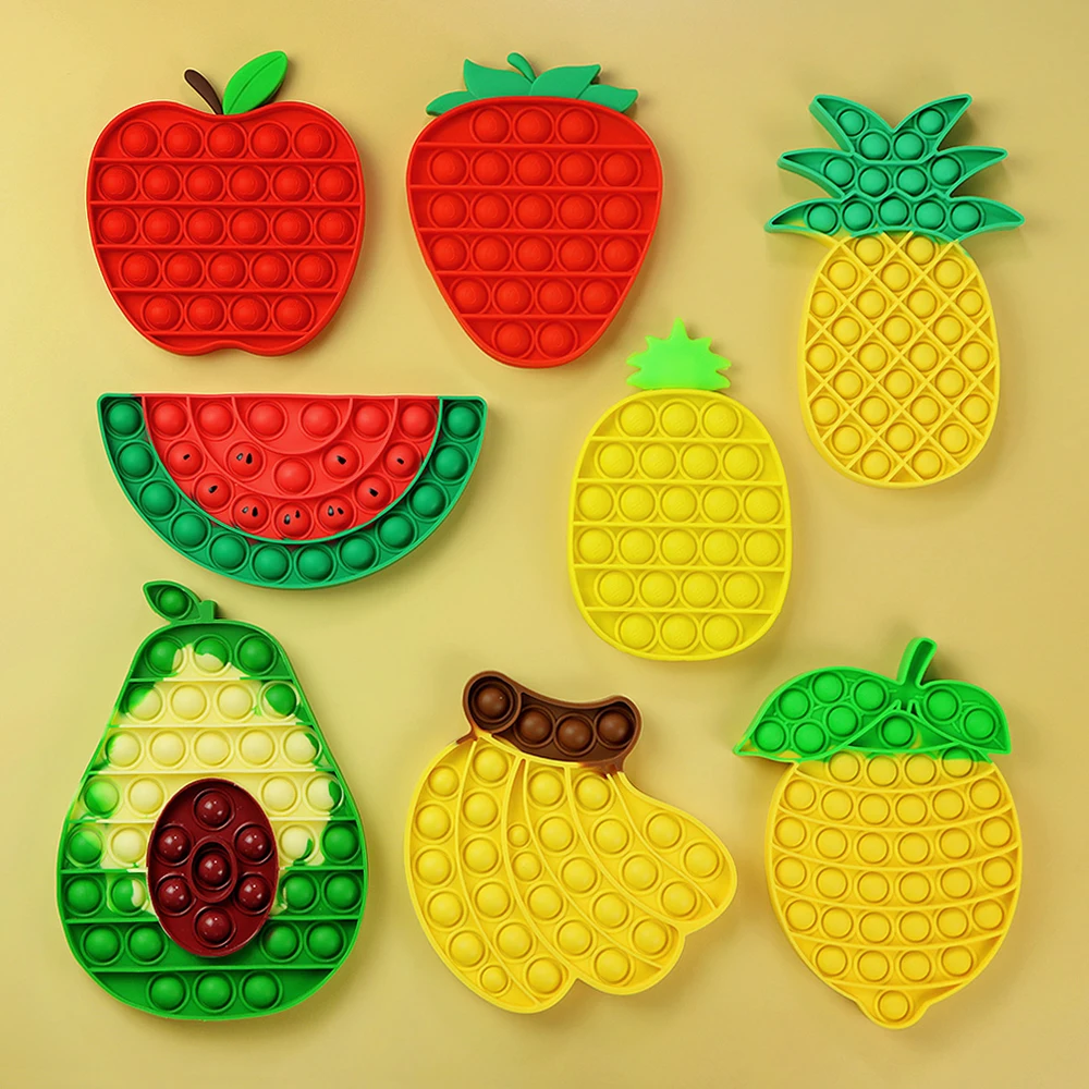 2021 авокадо пузырьки спиннинг игрушки для аутизма нужно снятие стресса сжимаемые